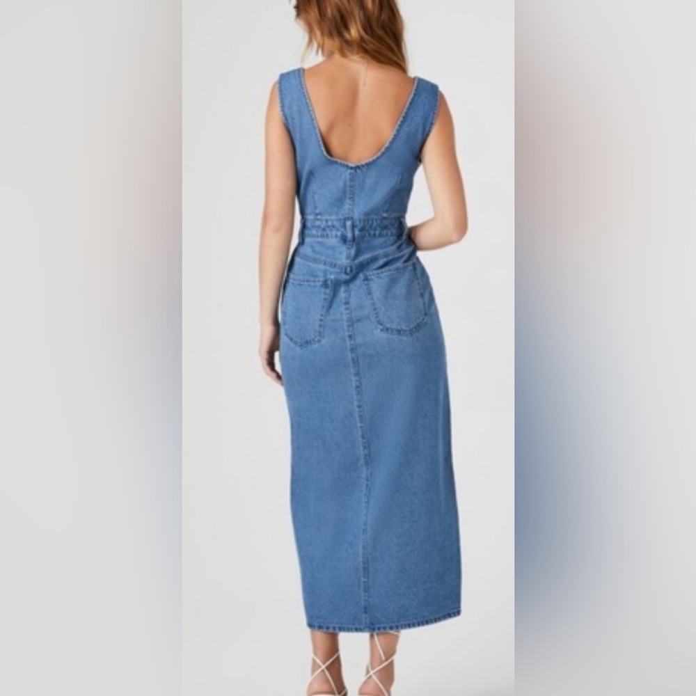 NWOT Forever21 midi denim dress - Picture 2 of 6